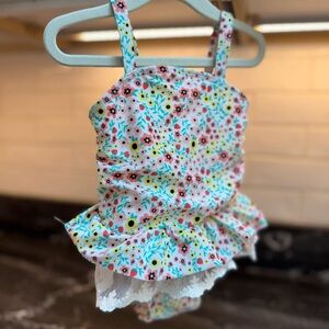 Cat & Jack Floral Baby Outfit